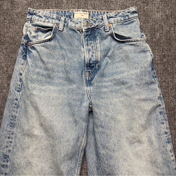 We The Free People Jeans Womens 26 Blue Deep Trance Dropped Boyfriend Baggy - Picture 10 of 13